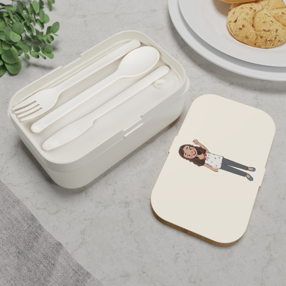 Defne Character Bento Lunch Box, Roots & Talks - product photo 4