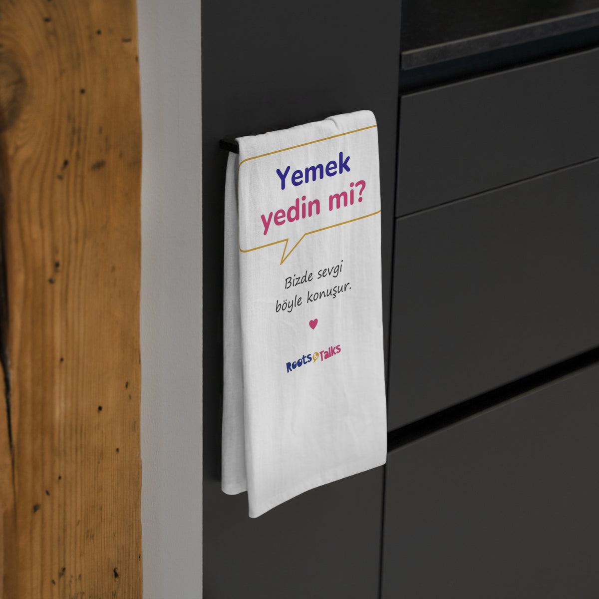 Yemek Yedin Mi? Cotton Tea Towel, Roots & Talks - product photo 4
