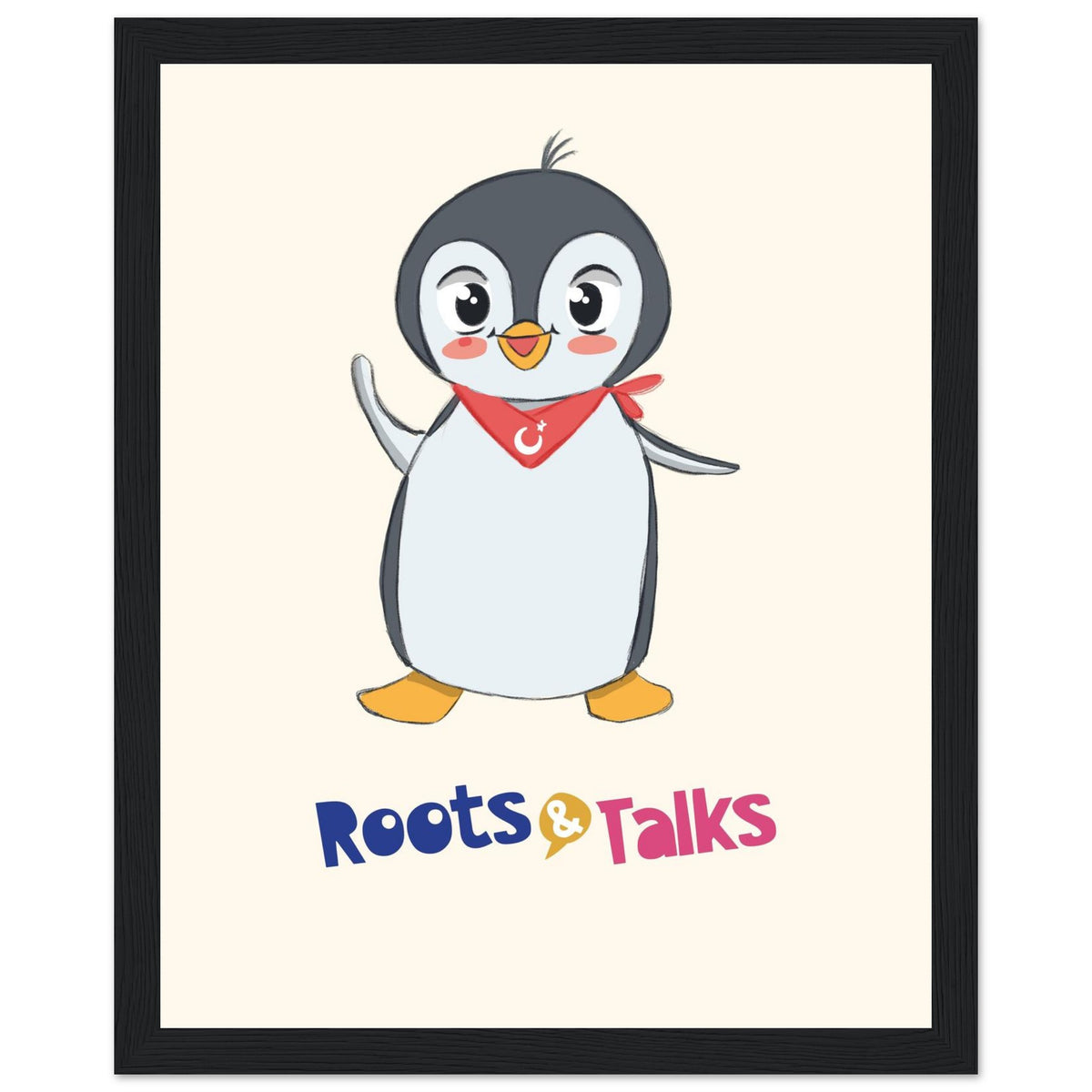 Pingucan Penguin Framed Portrait Poster, Roots & Talks - framed poster photo 6
