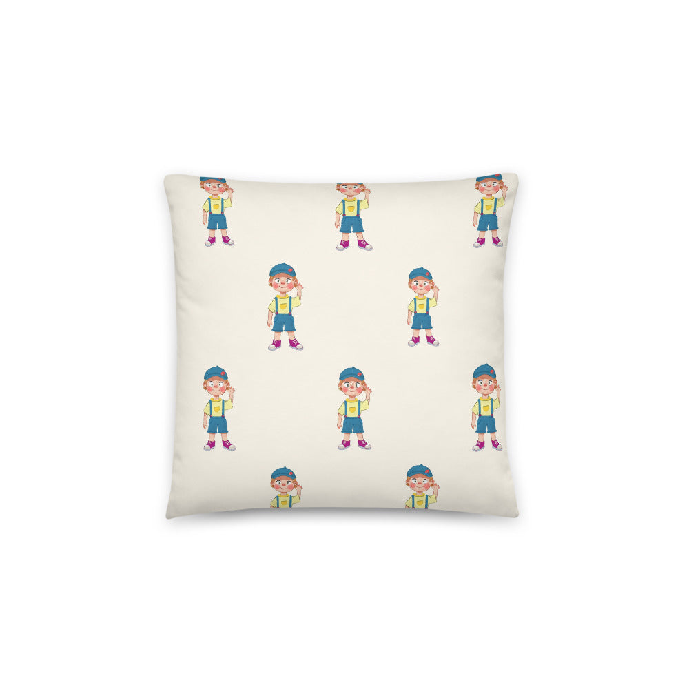 Giray Character All-Over Print Pillow, Roots & Talks - Back