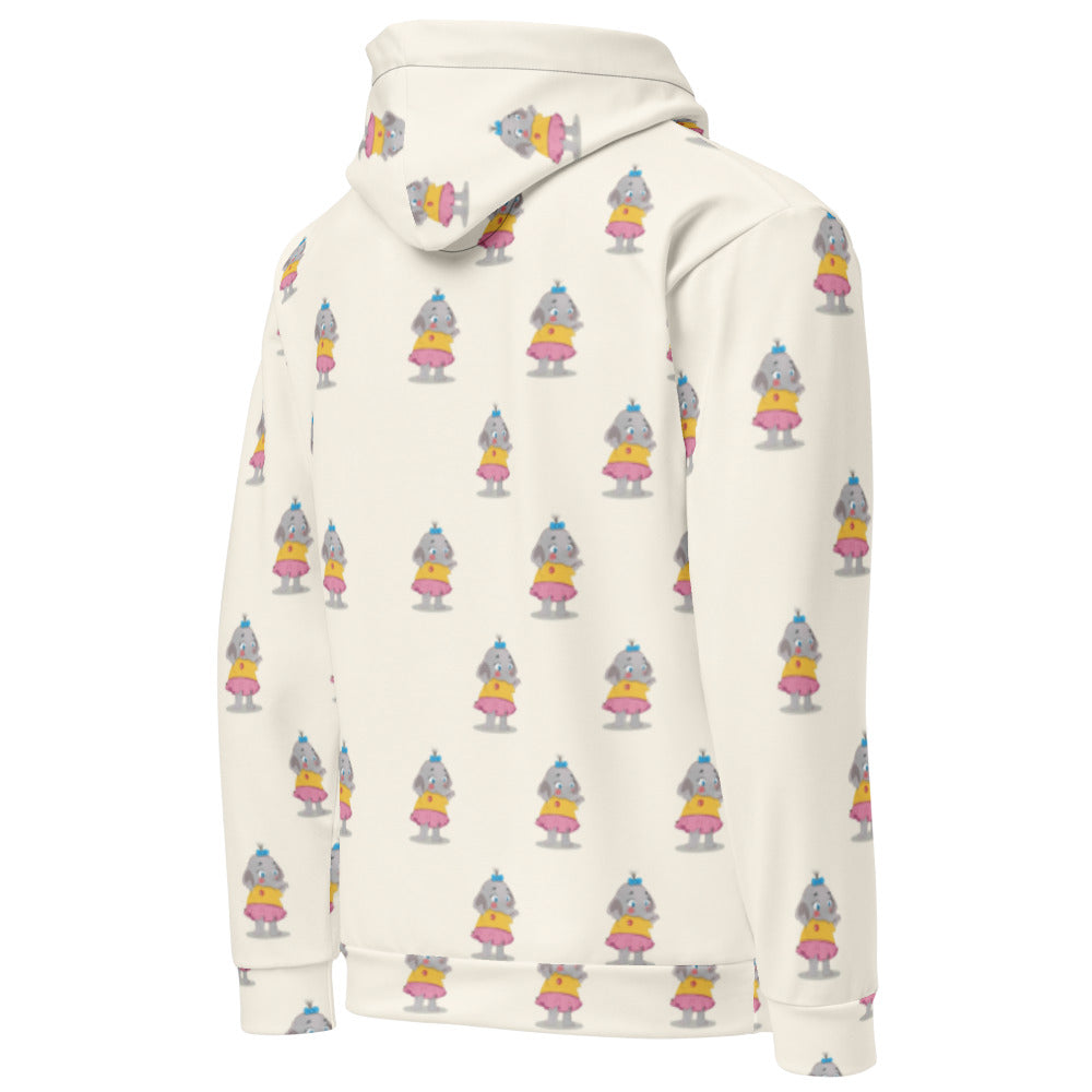 Filiz Elephant All-Over Print Recycled Unisex Hoodie, Roots & Talks - Right Back