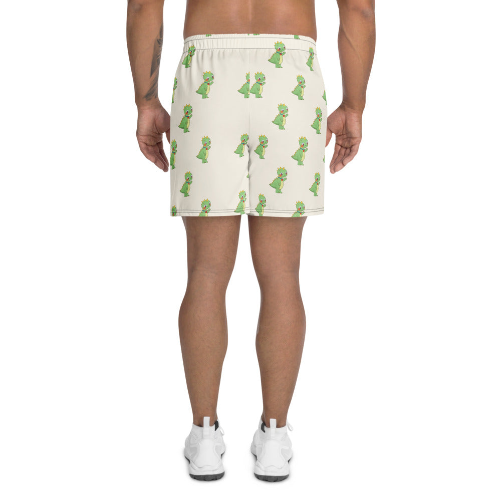 Dino Dinosaur All-Over Print Unisex Athletic Long Shorts, Roots & Talks - product photo