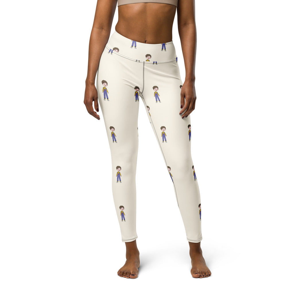 Ahmet Character All-Over Print Yoga Leggings, Roots & Talks - product photo
