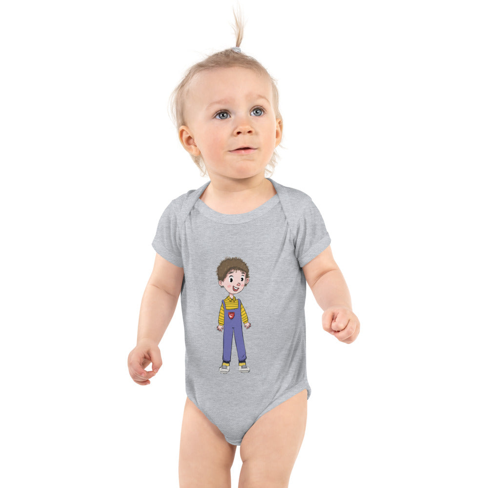 Ahmet Character Baby Bodysuit, Roots & Talks - Heather