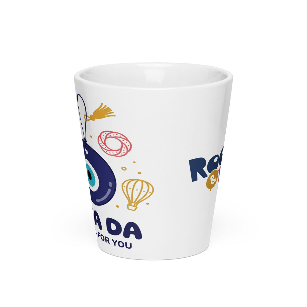 Sana Da Latte Mug, 12 oz, Roots & Talks - Front