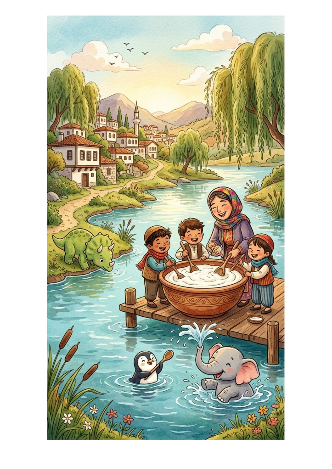 A page from The Lost Fairytale Chest / Kayıp Masal Sandığı