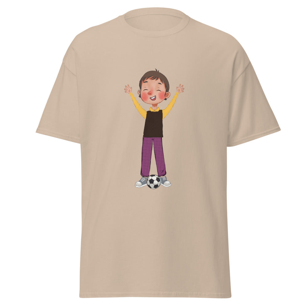 Gazi Character Unisex Classic T-Shirt, Roots & Talks - Sand