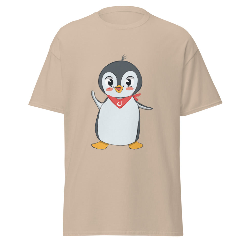 Pingucan Penguin Unisex Classic T-Shirt, Roots & Talks - Sand