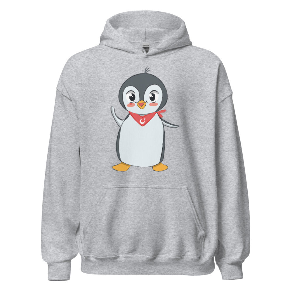 Pingucan Penguin Unisex Heavy Blend Hoodie, Roots & Talks - Sport Grey