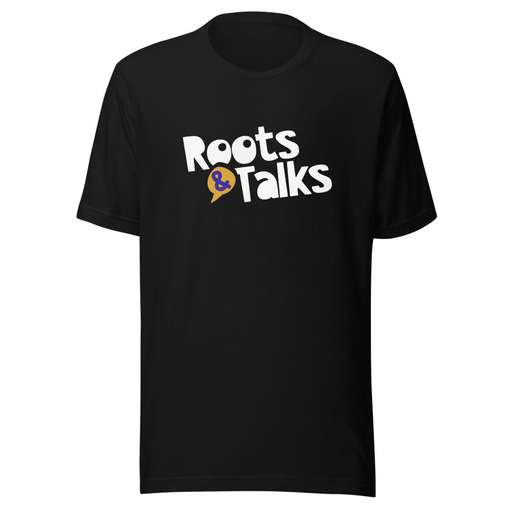 Roots & Talks Logo Unisex Eco T-Shirt - Black