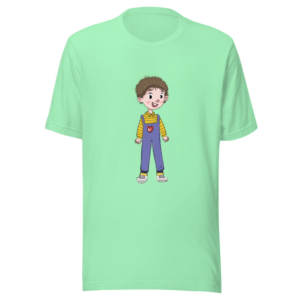 Ahmet Character Unisex T-Shirt, Roots & Talks - Mint