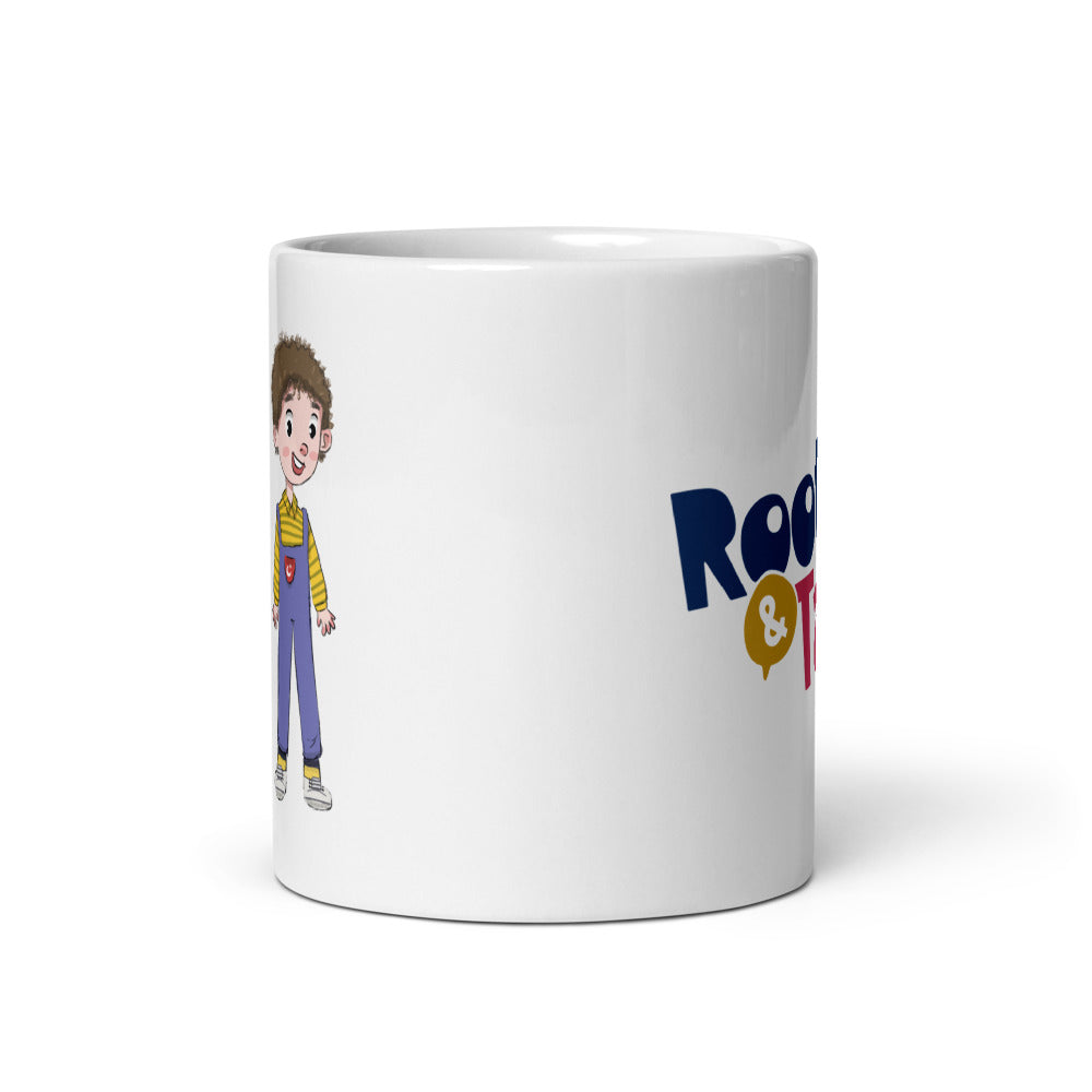 Ahmet Character Mug, 11 oz, Roots & Talks - Front view
