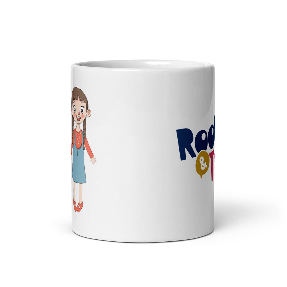Eylül Character Mug, 11 oz, Roots & Talks - Front view
