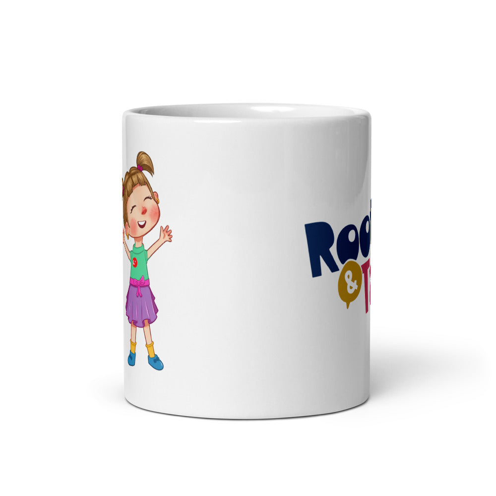 Ela Character Mug, 11 oz, Roots & Talks - Front view