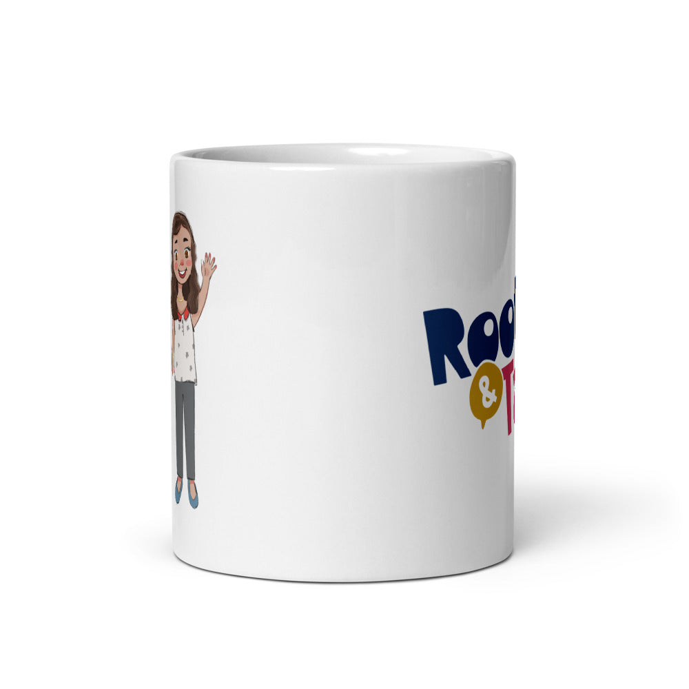 Defne Character Mug, 11 oz, Roots & Talks - Front view