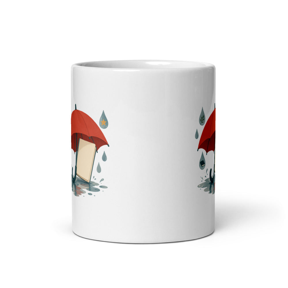 Word Umbrella Mug, 11 oz, Roots & Talks - Front view