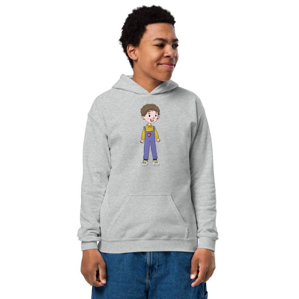 Ahmet Character Kids' Heavy Blend Hoodie (Youth Sizes), Roots & Talks - Sport Grey