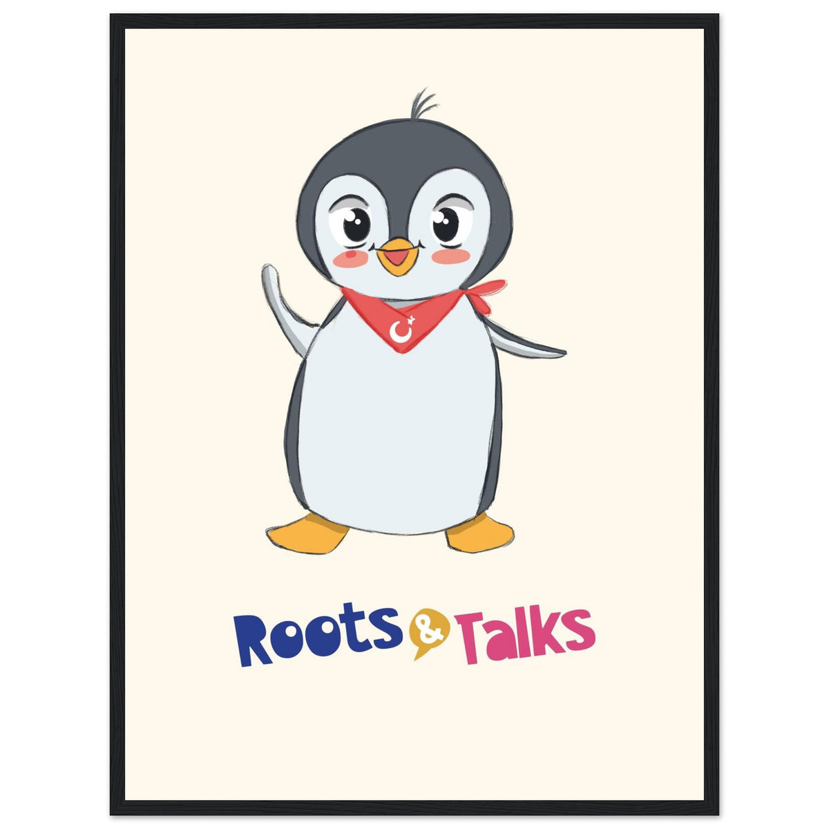 Pingucan Penguin Framed Portrait Poster, Roots & Talks - framed poster photo 5