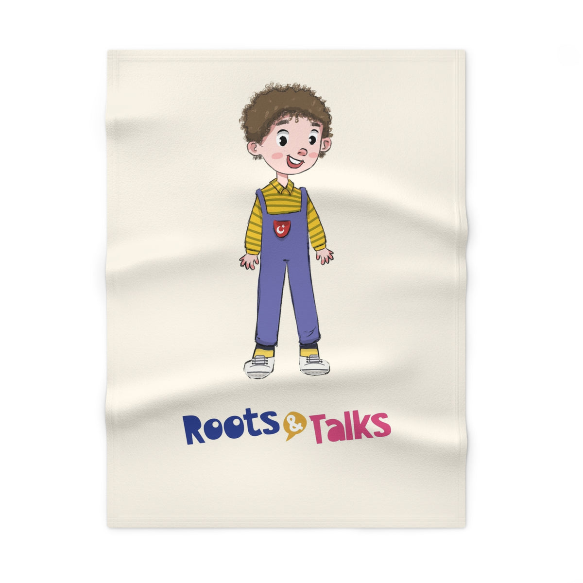 Ahmet Character Soft Fleece Baby Blanket, Roots & Talks - product photo 1
