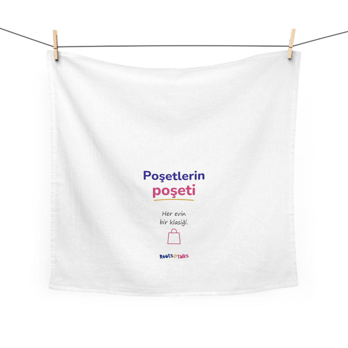 Poşetlerin Poşeti Cotton Tea Towel, Roots & Talks - product photo 2