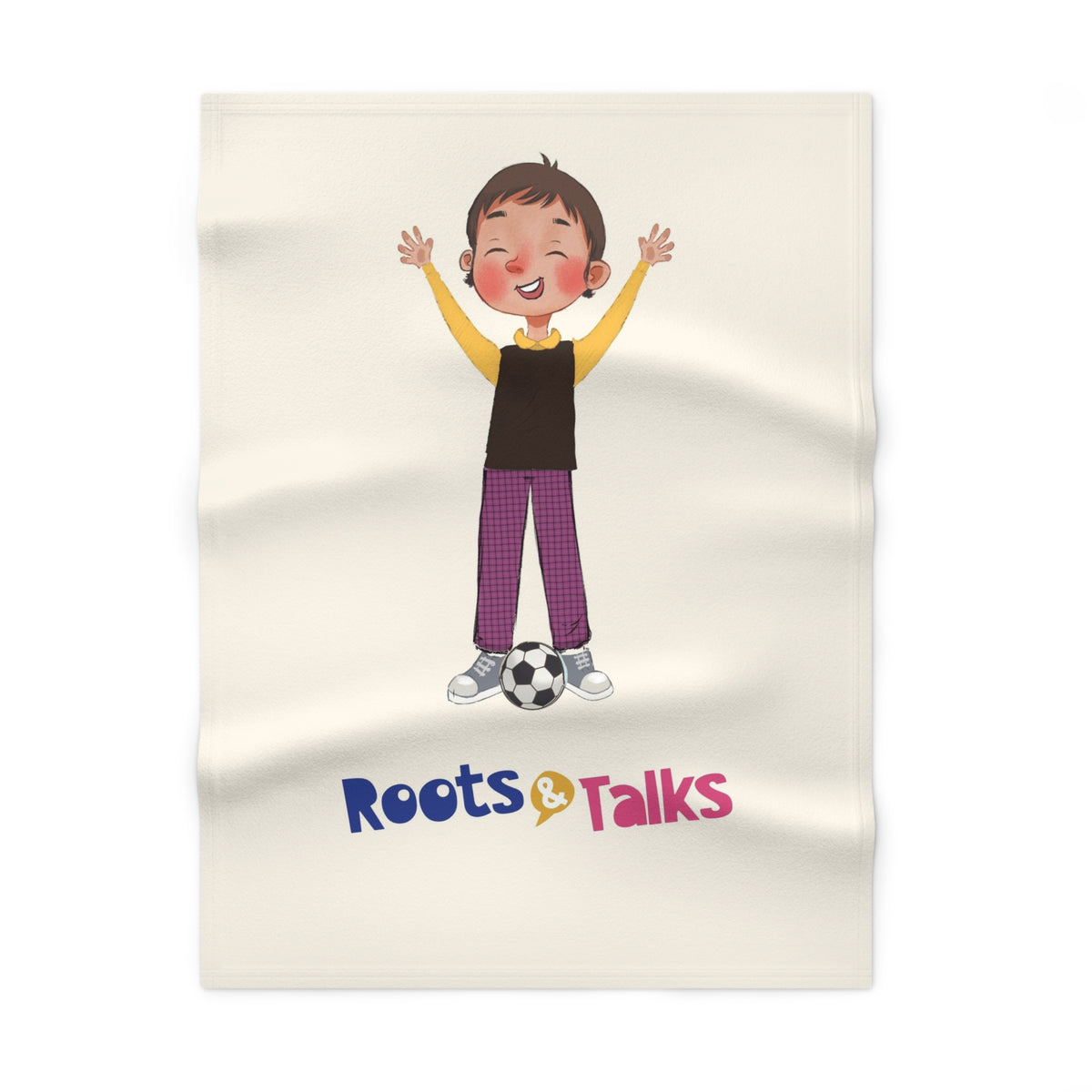 Gazi Character Soft Fleece Baby Blanket, Roots & Talks - product photo 1
