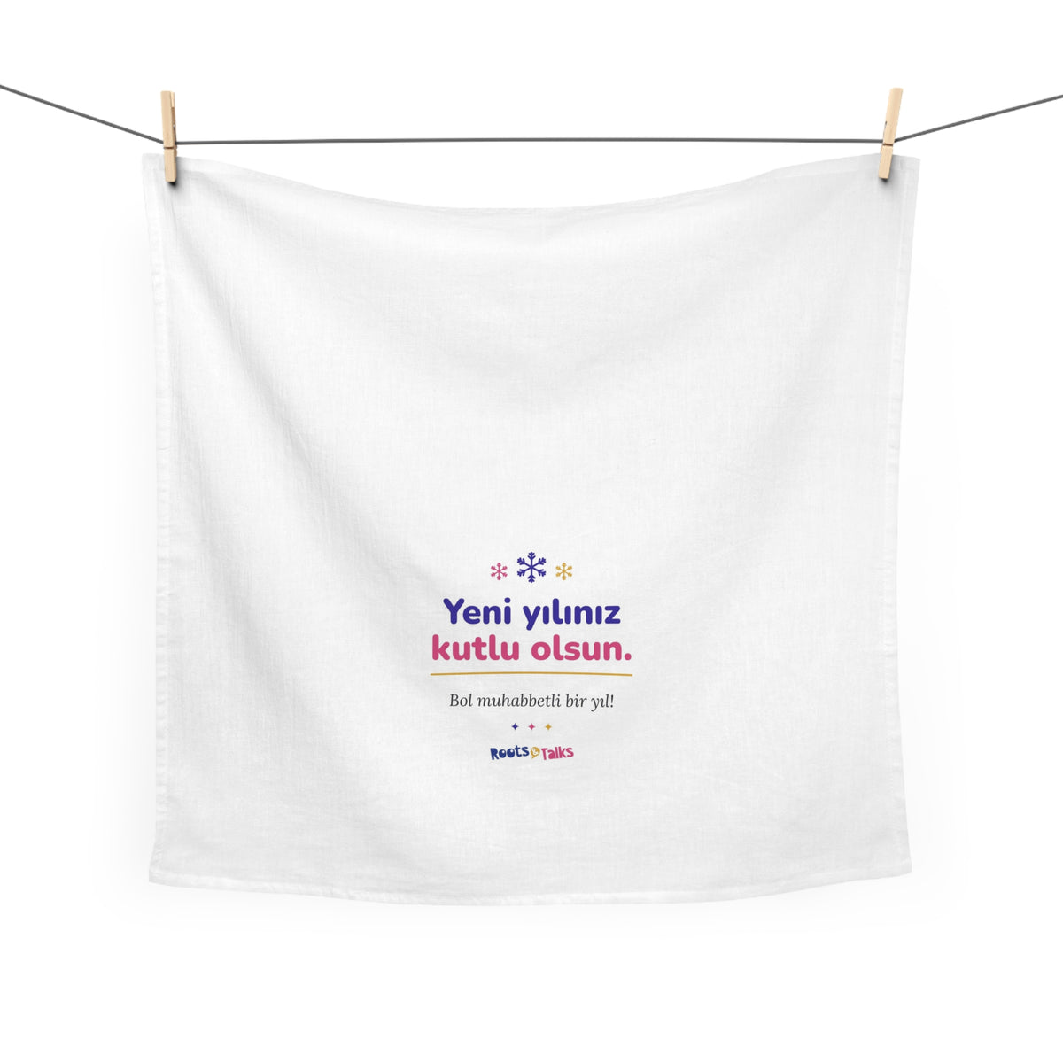 Yeni Yılınız Kutlu Olsun Cotton Tea Towel, Roots & Talks - product photo 2