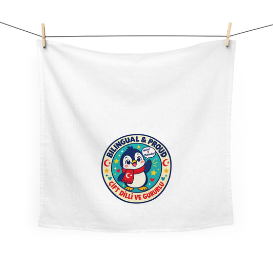 Bilingual & Proud Cotton Tea Towel, Roots & Talks - product photo 2