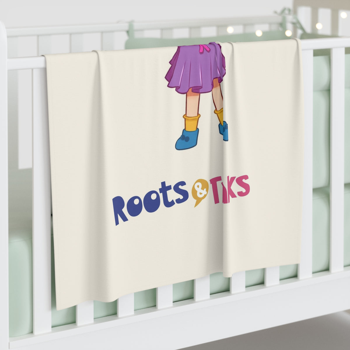 Ela Character Baby Swaddle Blanket, Roots & Talks - product photo 3
