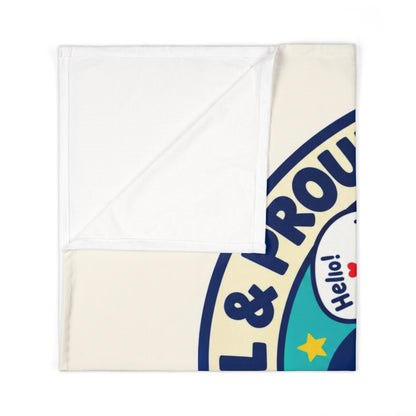 Bilingual & Proud Baby Swaddle Blanket, Roots & Talks - product photo 2