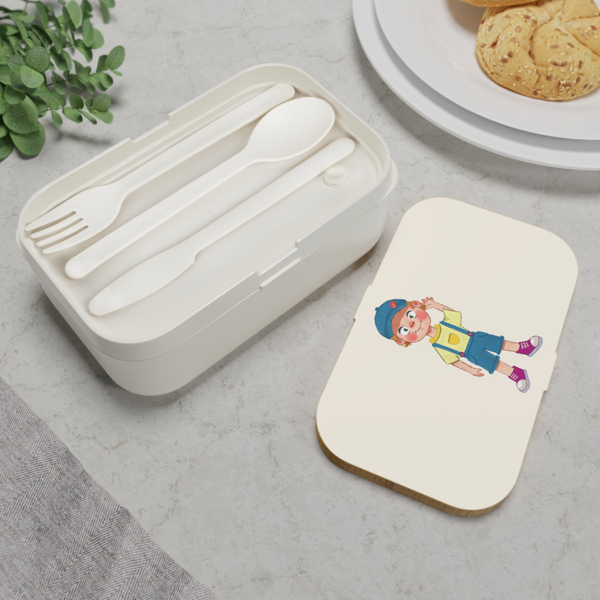 Giray Character Bento Lunch Box, Roots & Talks - product photo 4