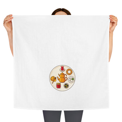 Turkish Breakfast Table Cotton Tea Towel, Roots & Talks - product photo 3