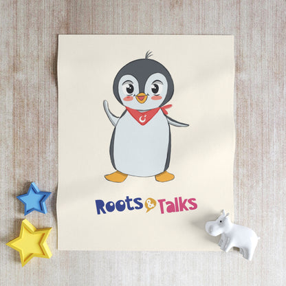 Pingucan Penguin Throw Blanket, Roots & Talks - product photo 4