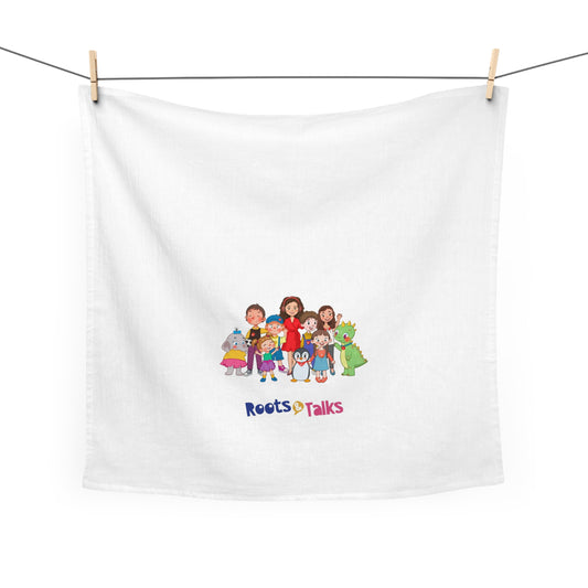 All the Characters Together Cotton Tea Towel, Roots & Talks - product photo 2