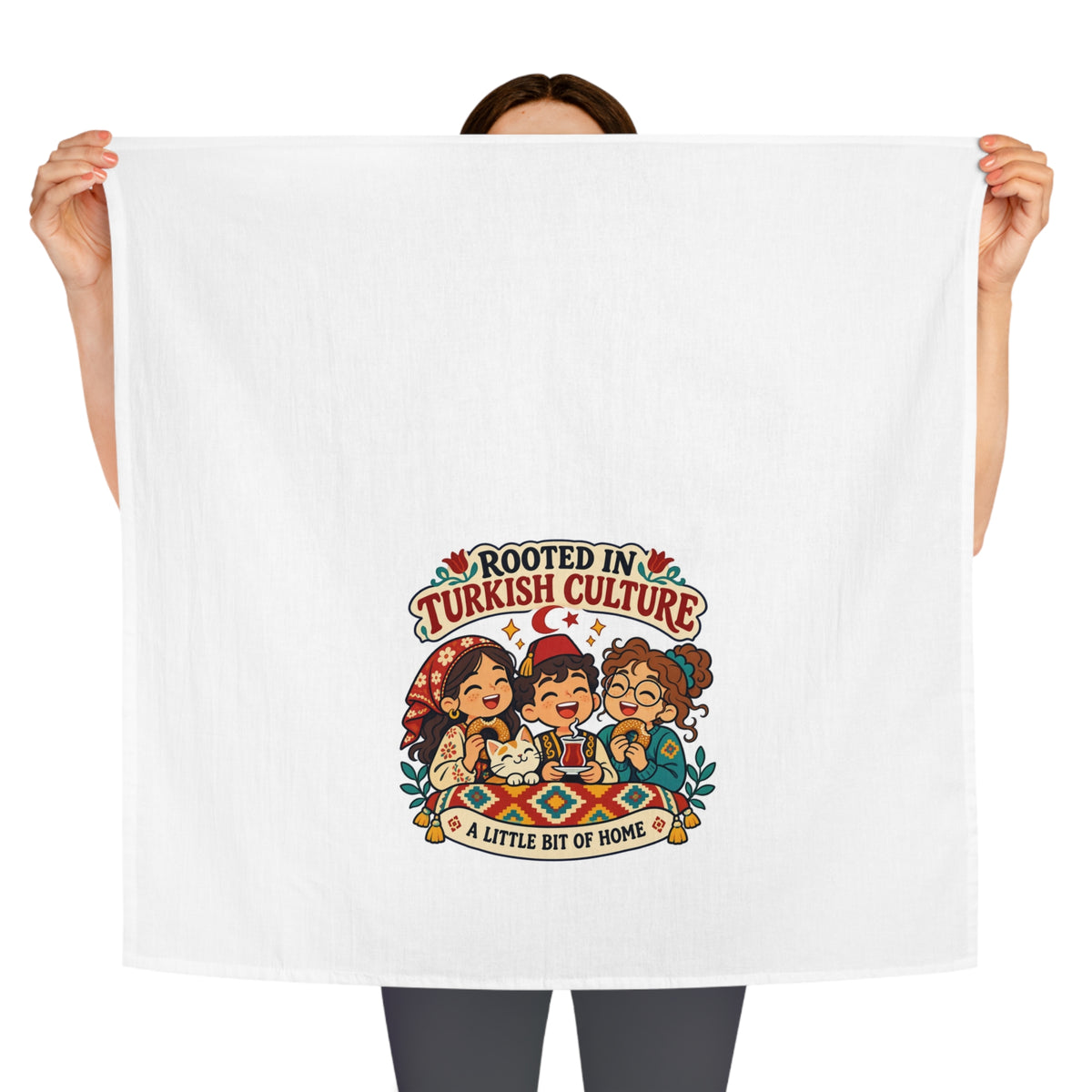 Rooted in Turkish Culture Cotton Tea Towel, Roots & Talks - product photo 3