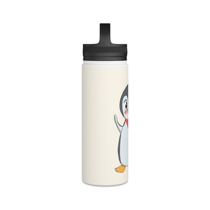 Pingucan Penguin Stainless Steel Water Bottle, 18 oz, Roots & Talks - product photo 3