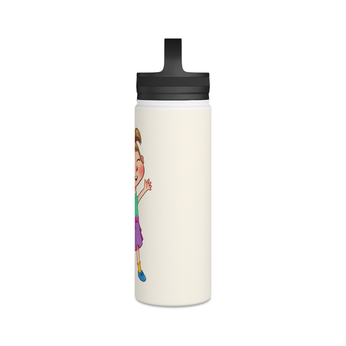 Ela Character Stainless Steel Water Bottle, 18 oz, Roots & Talks - product photo 4
