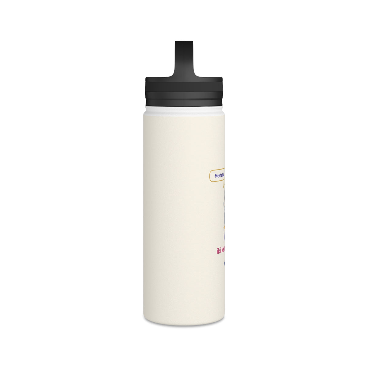 İki Dil, İki Kat Muhabbet Stainless Steel Water Bottle, 18 oz, Roots & Talks - product photo 3