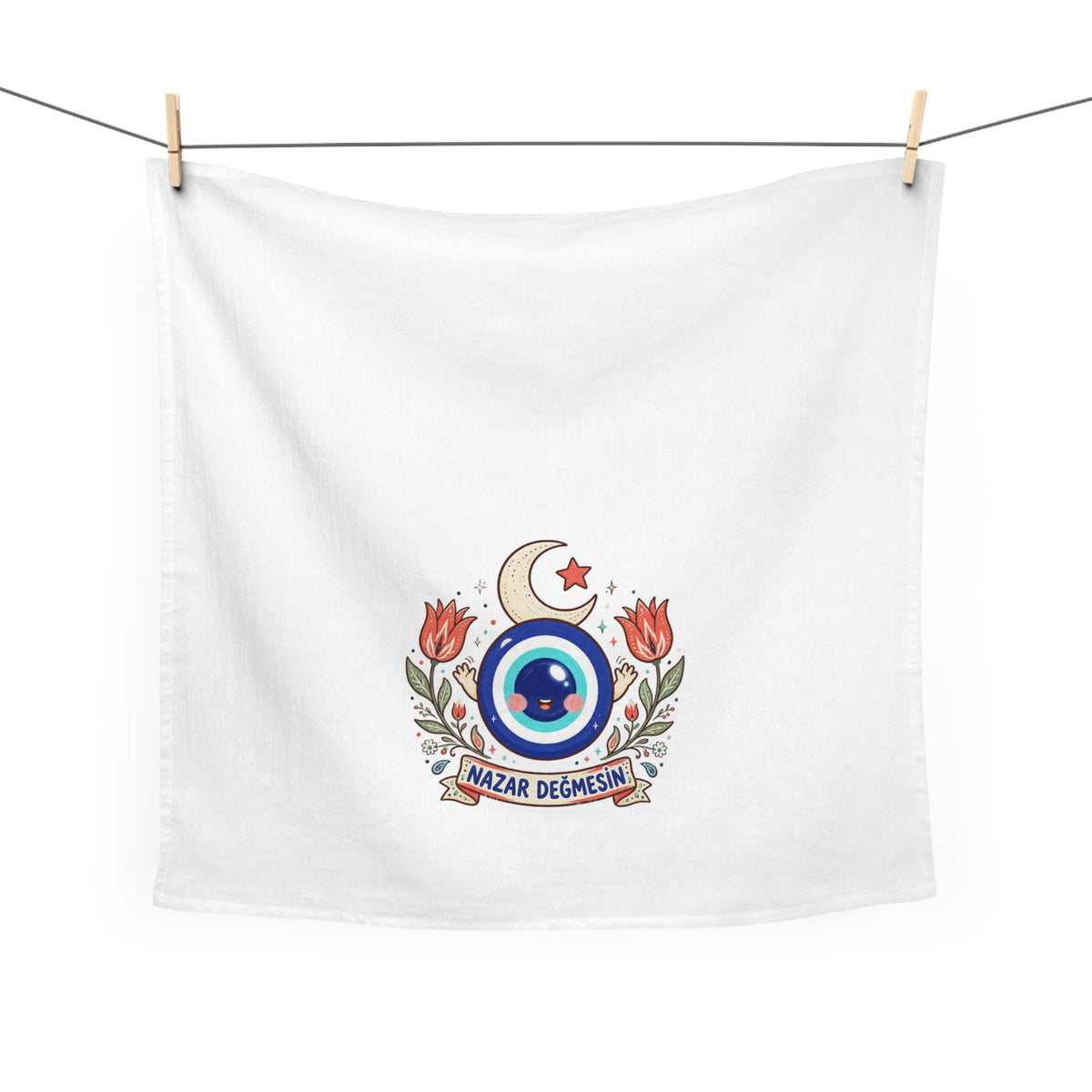 Nazar Değmesin Cotton Tea Towel, Roots & Talks - product photo 2
