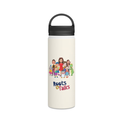 All the Characters Together Stainless Steel Water Bottle, 18 oz, Roots & Talks - product photo 1