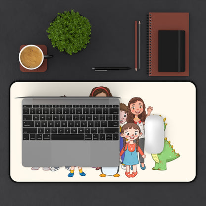 All the Characters Together Neoprene Desk Mat, 12 × 22 in, Roots & Talks - product photo 3