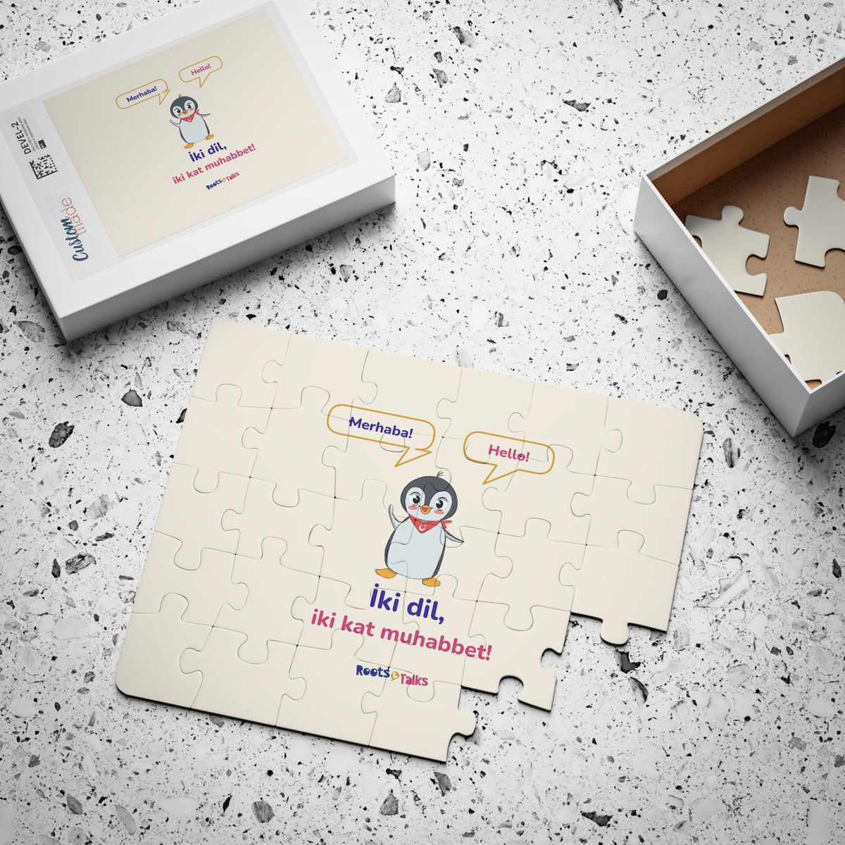 İki Dil, İki Kat Muhabbet Kids' Puzzle, 30 Pieces, Roots & Talks - product photo 3