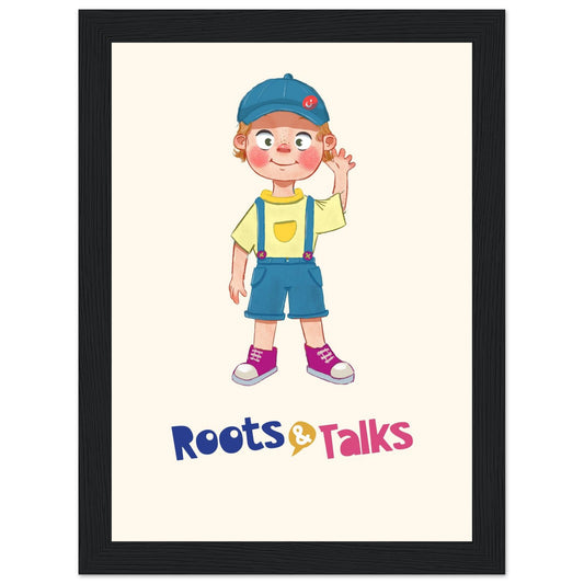 Giray Character Framed Portrait Poster, Roots & Talks - framed poster photo 1