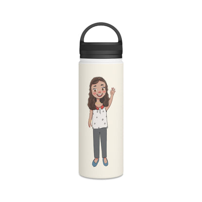 Defne Character Stainless Steel Water Bottle, 18 oz, Roots & Talks - product photo 1