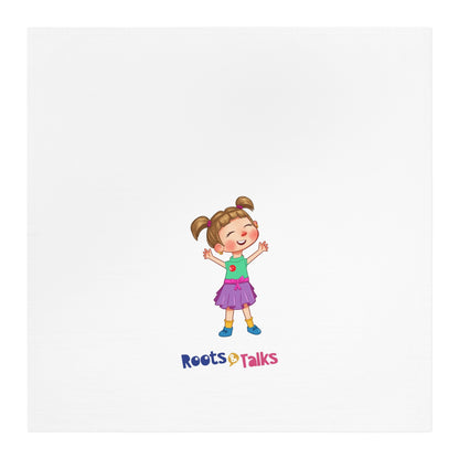 Baumwoll-Geschirrtuch mit Ela-Figur, Roots & Talks