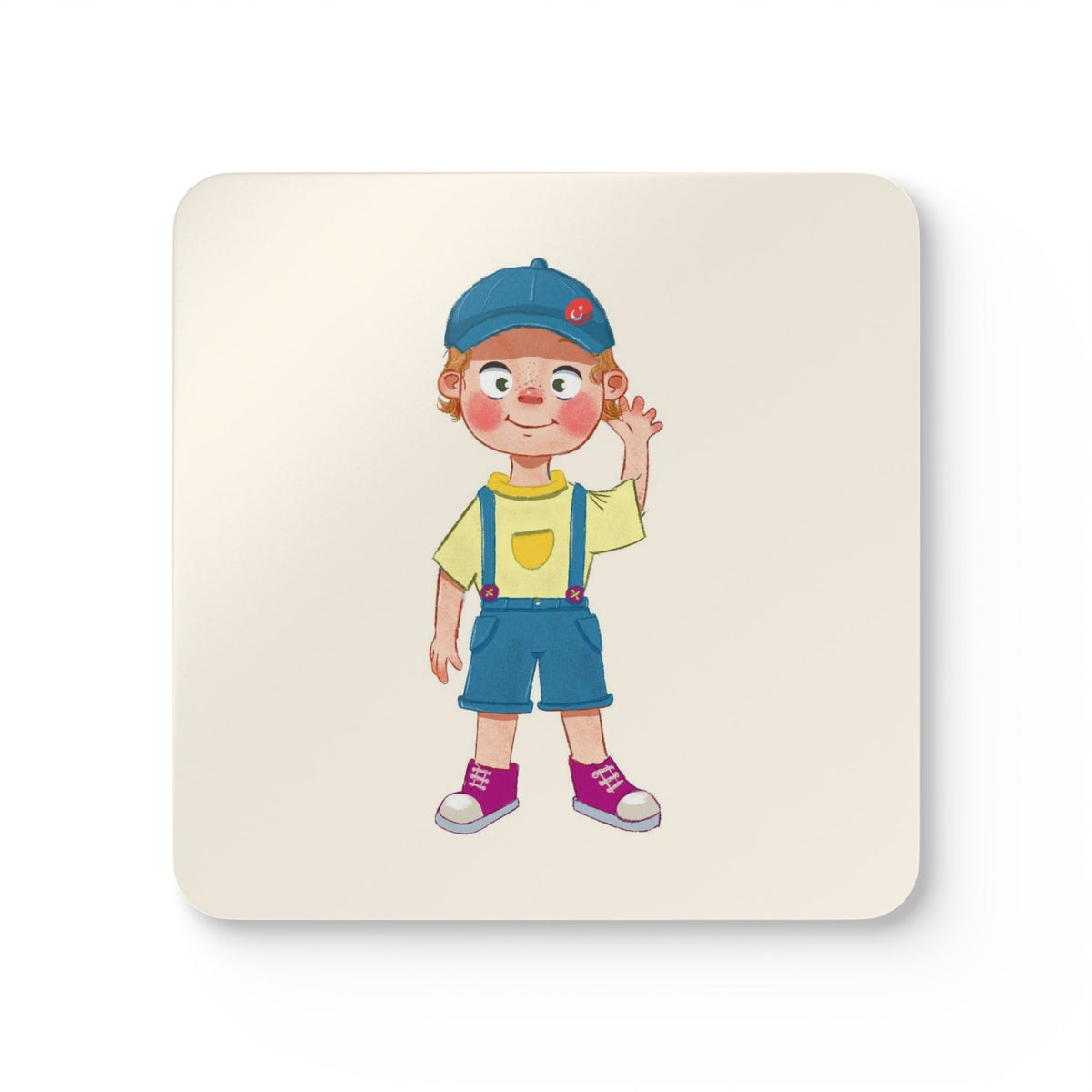 Giray Character Cork-Back Coaster Set, 4 Pieces, Roots & Talks - product photo 1