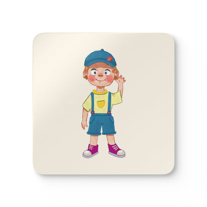 Giray Character Cork-Back Coaster Set, 4 Pieces, Roots & Talks - product photo 1