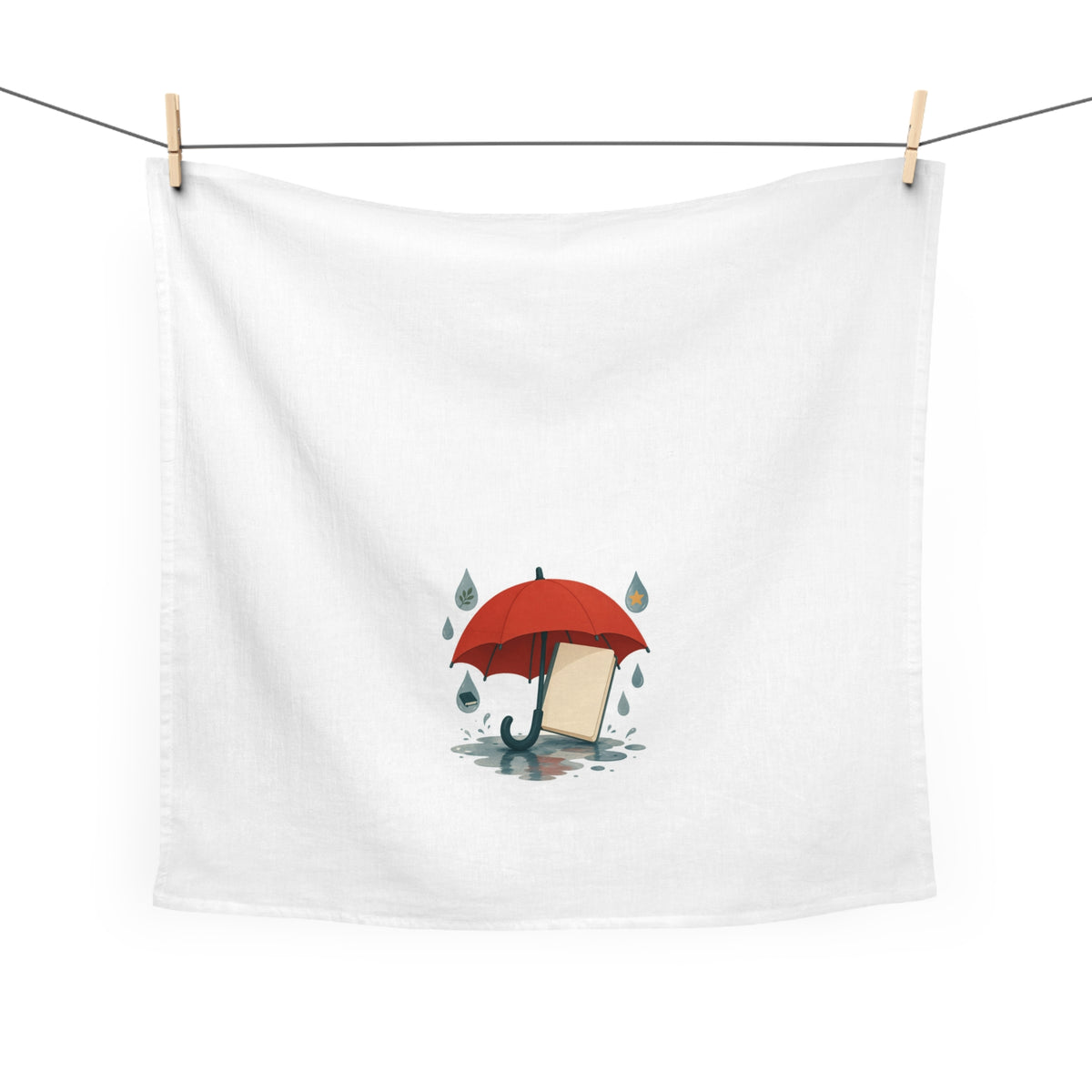 Word Umbrella Cotton Tea Towel, Roots & Talks - product photo 2