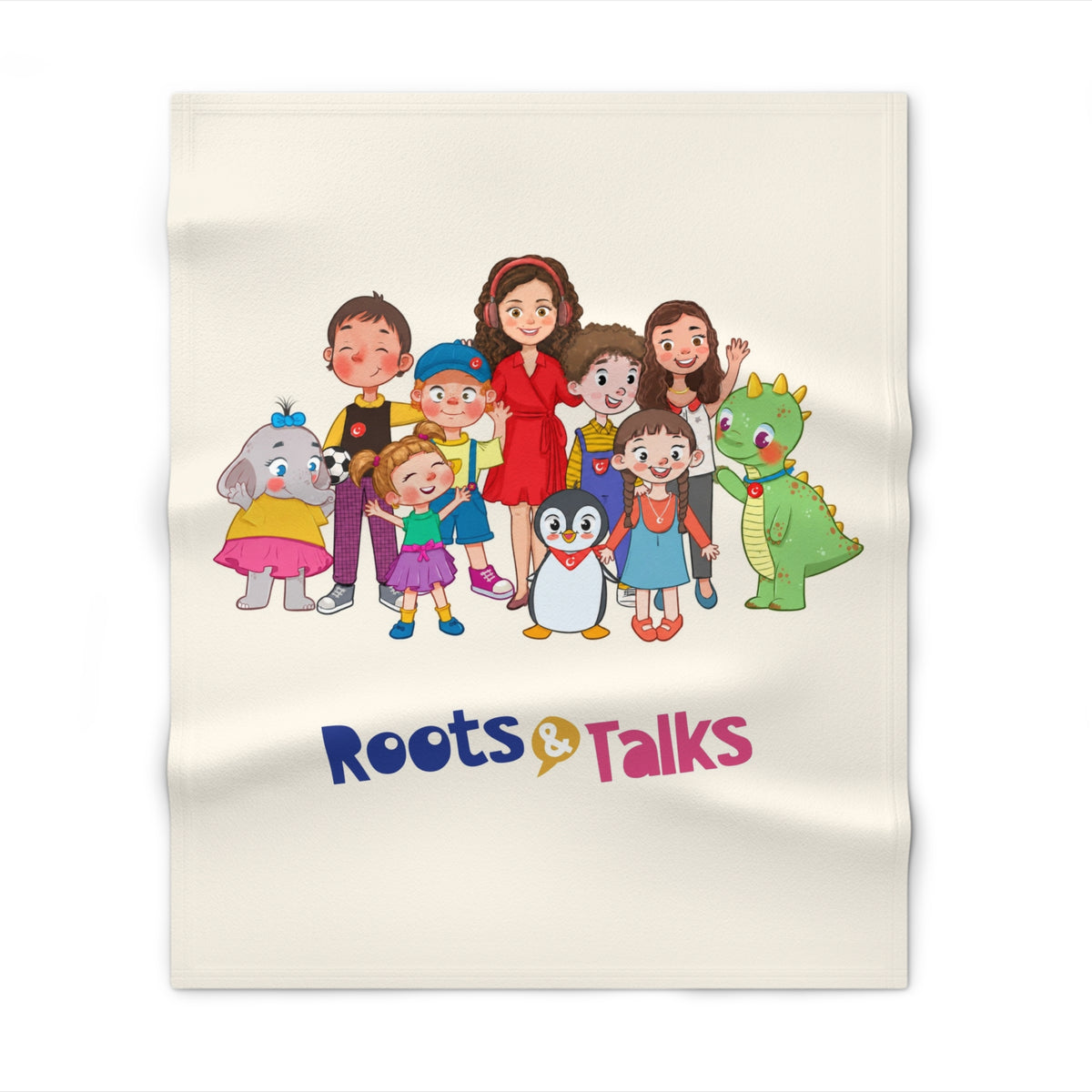 All the Characters Together Throw Blanket, Roots & Talks - product photo 1