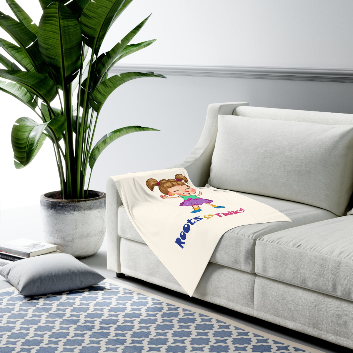 Ela Character Baby Swaddle Blanket, Roots & Talks - product photo 4