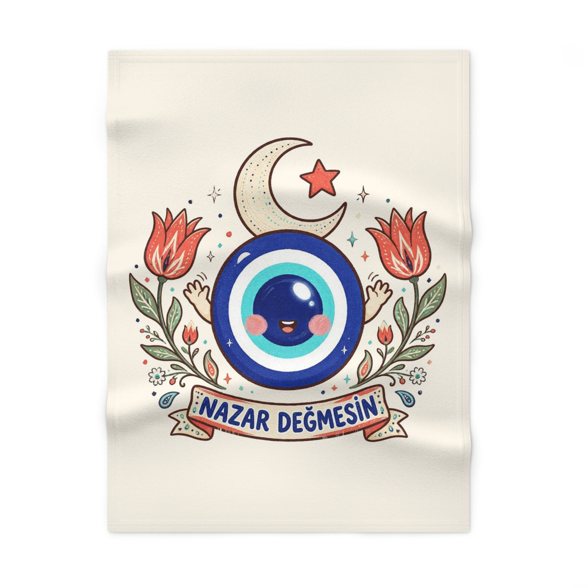 Nazar Değmesin Soft Fleece Baby Blanket, Roots & Talks - product photo 1
